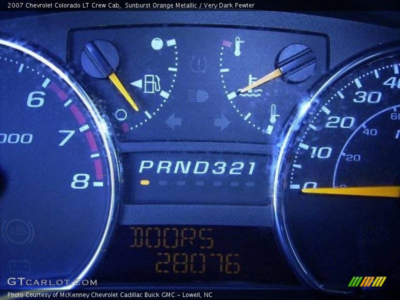 Sunburst Orange Metallic / Very Dark Pewter 2007 Chevrolet Colorado LT Crew Cab