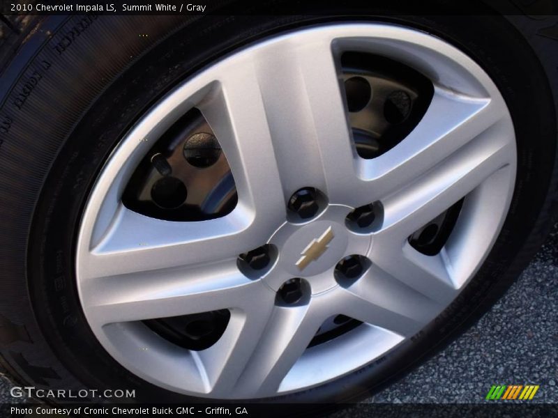 Summit White / Gray 2010 Chevrolet Impala LS