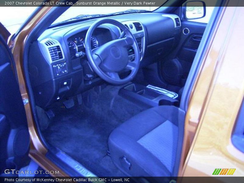 Sunburst Orange Metallic / Very Dark Pewter 2007 Chevrolet Colorado LT Crew Cab