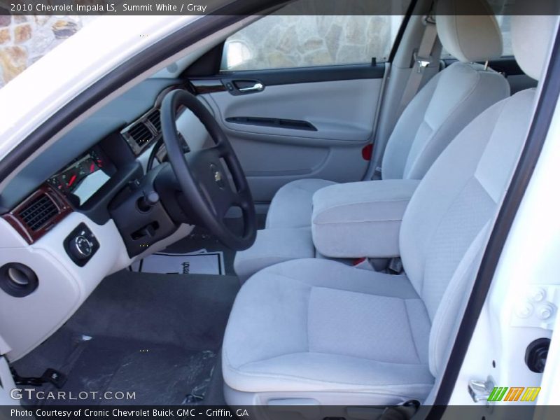 Summit White / Gray 2010 Chevrolet Impala LS