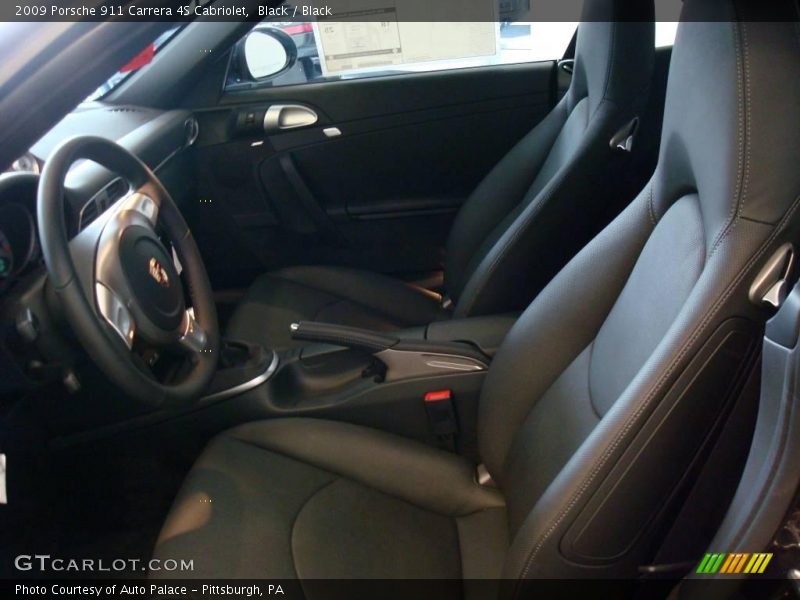 Black / Black 2009 Porsche 911 Carrera 4S Cabriolet