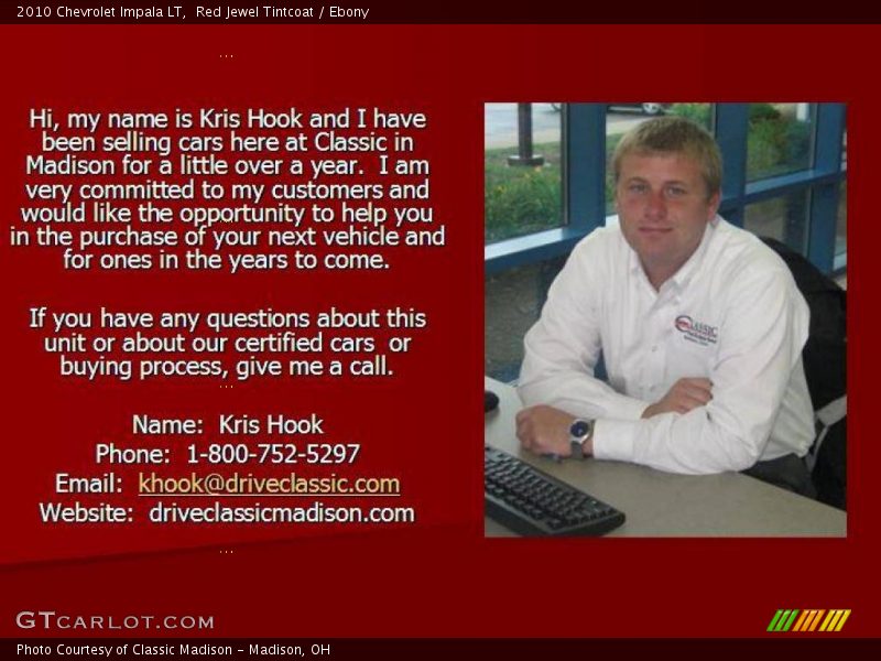 Red Jewel Tintcoat / Ebony 2010 Chevrolet Impala LT