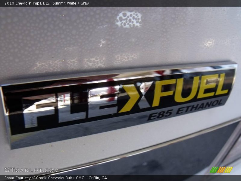 Summit White / Gray 2010 Chevrolet Impala LS