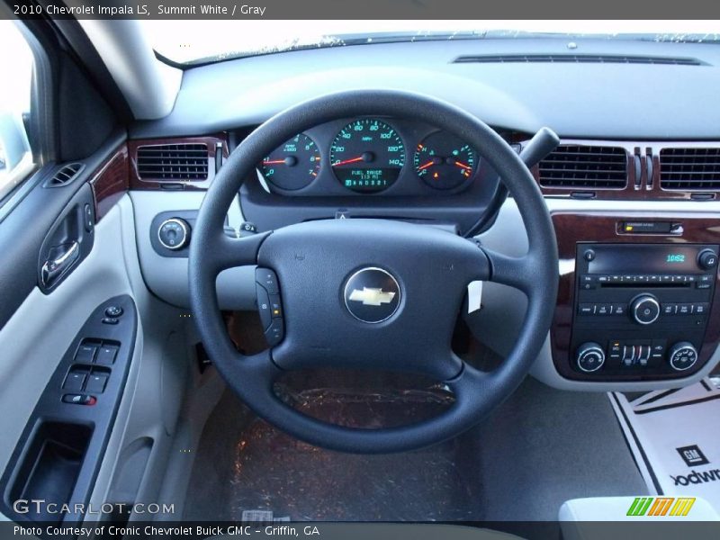 Summit White / Gray 2010 Chevrolet Impala LS