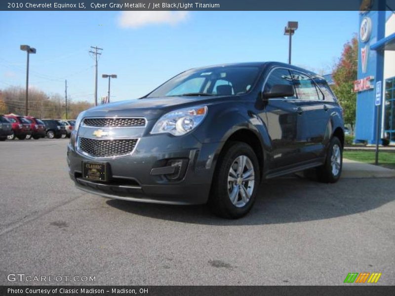 Cyber Gray Metallic / Jet Black/Light Titanium 2010 Chevrolet Equinox LS