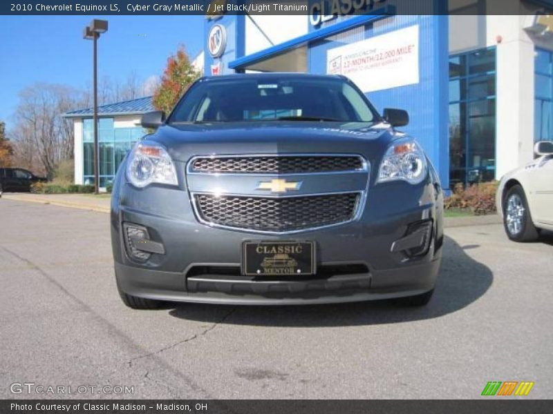 Cyber Gray Metallic / Jet Black/Light Titanium 2010 Chevrolet Equinox LS