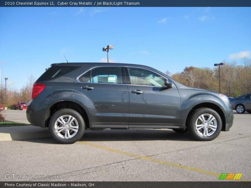 Cyber Gray Metallic / Jet Black/Light Titanium 2010 Chevrolet Equinox LS