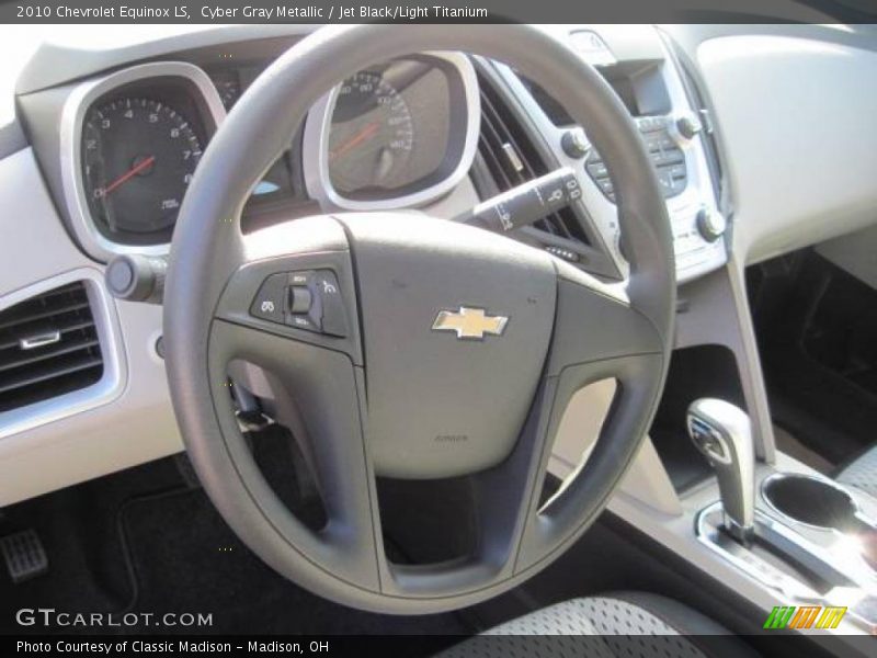 Cyber Gray Metallic / Jet Black/Light Titanium 2010 Chevrolet Equinox LS