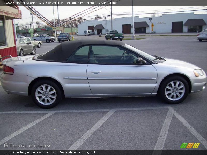 Brilliant Silver Metallic / Sandstone 2002 Chrysler Sebring GTC Convertible