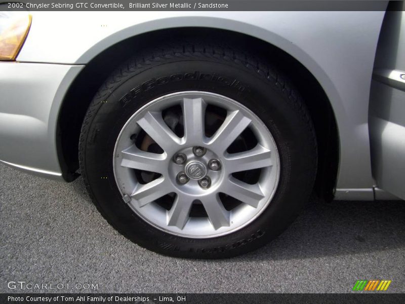 Brilliant Silver Metallic / Sandstone 2002 Chrysler Sebring GTC Convertible