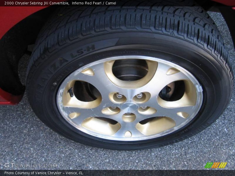 Inferno Red Pearl / Camel 2000 Chrysler Sebring JXi Convertible