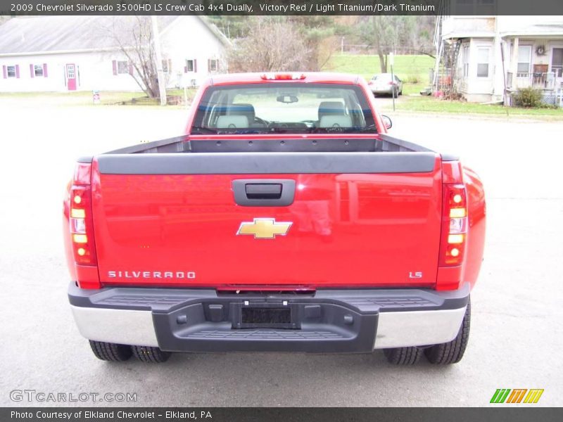 Victory Red / Light Titanium/Dark Titanium 2009 Chevrolet Silverado 3500HD LS Crew Cab 4x4 Dually