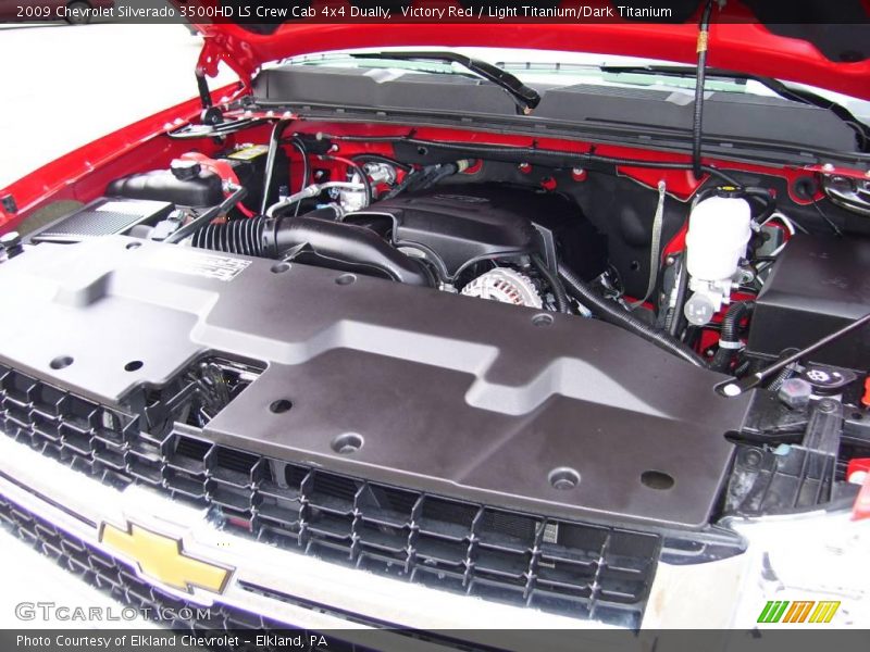 Victory Red / Light Titanium/Dark Titanium 2009 Chevrolet Silverado 3500HD LS Crew Cab 4x4 Dually