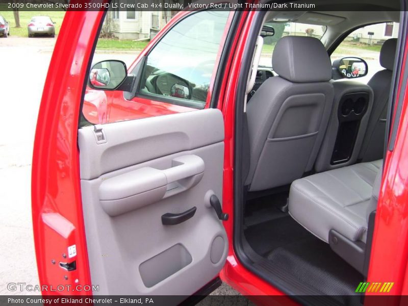 Victory Red / Light Titanium/Dark Titanium 2009 Chevrolet Silverado 3500HD LS Crew Cab 4x4 Dually