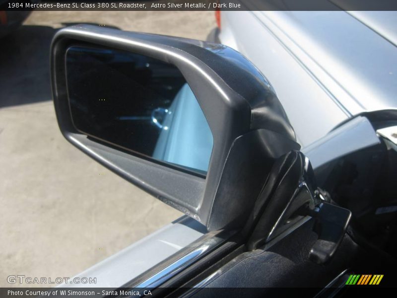 Astro Silver Metallic / Dark Blue 1984 Mercedes-Benz SL Class 380 SL Roadster