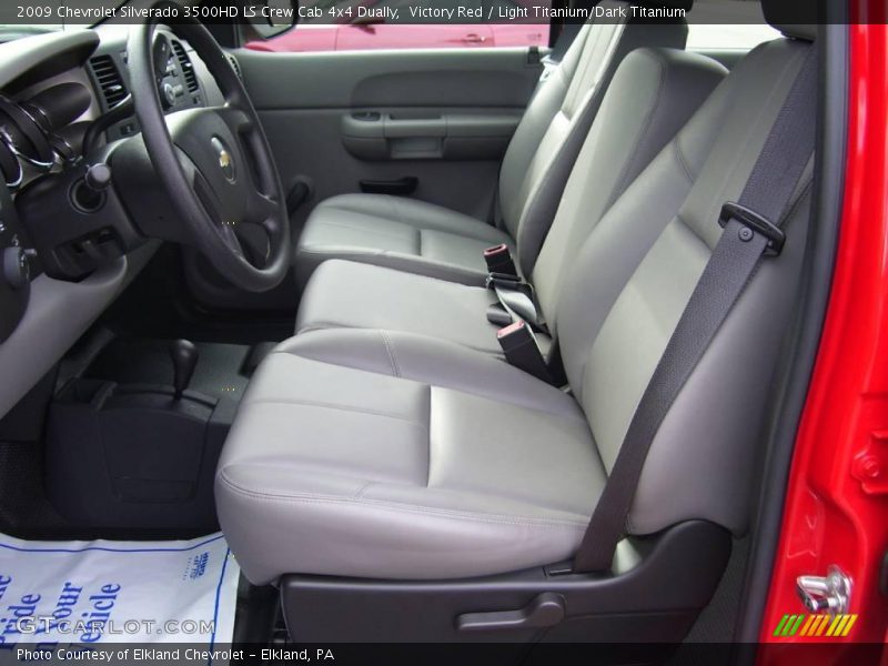 Victory Red / Light Titanium/Dark Titanium 2009 Chevrolet Silverado 3500HD LS Crew Cab 4x4 Dually