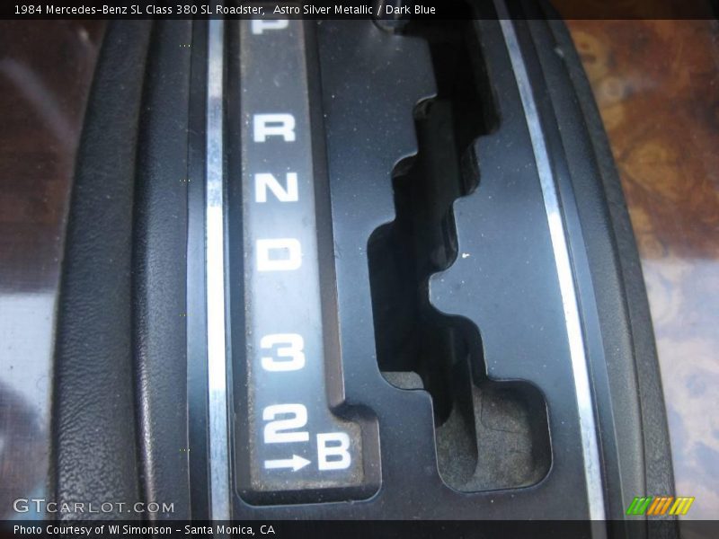 Astro Silver Metallic / Dark Blue 1984 Mercedes-Benz SL Class 380 SL Roadster