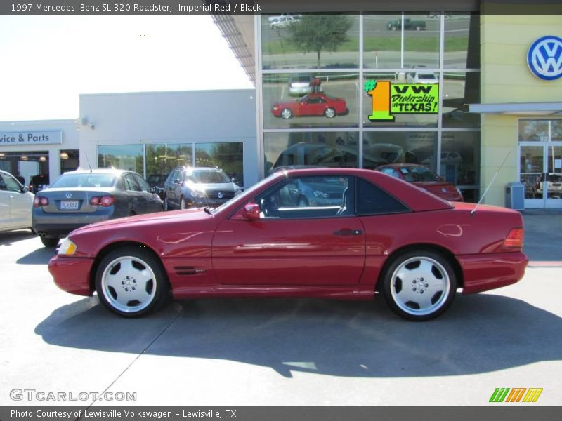 Imperial Red / Black 1997 Mercedes-Benz SL 320 Roadster