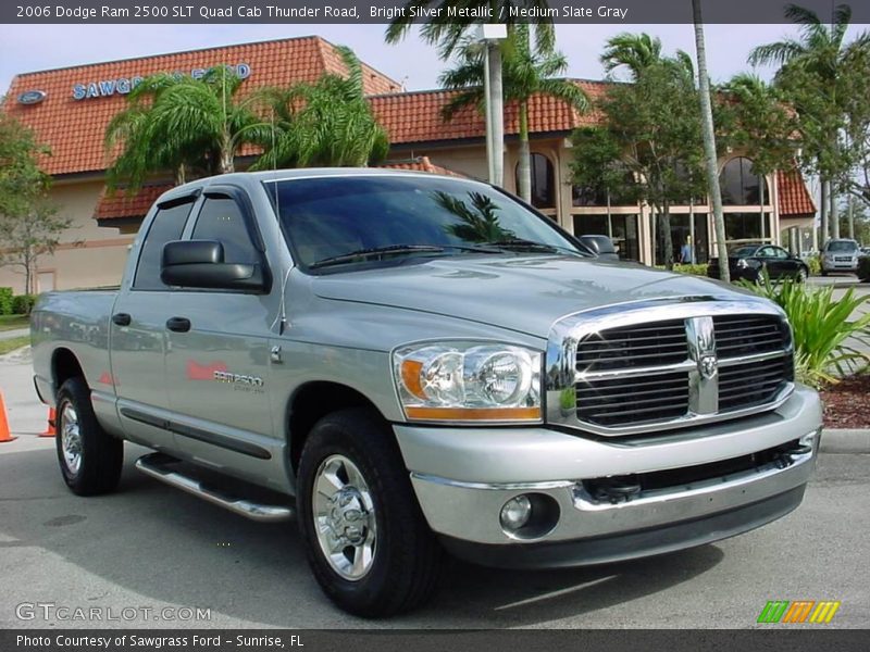 Bright Silver Metallic / Medium Slate Gray 2006 Dodge Ram 2500 SLT Quad Cab Thunder Road