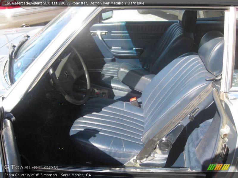Astro Silver Metallic / Dark Blue 1984 Mercedes-Benz SL Class 380 SL Roadster