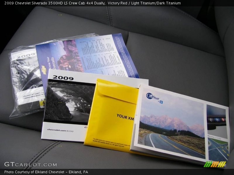 Victory Red / Light Titanium/Dark Titanium 2009 Chevrolet Silverado 3500HD LS Crew Cab 4x4 Dually