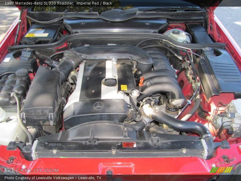 Imperial Red / Black 1997 Mercedes-Benz SL 320 Roadster