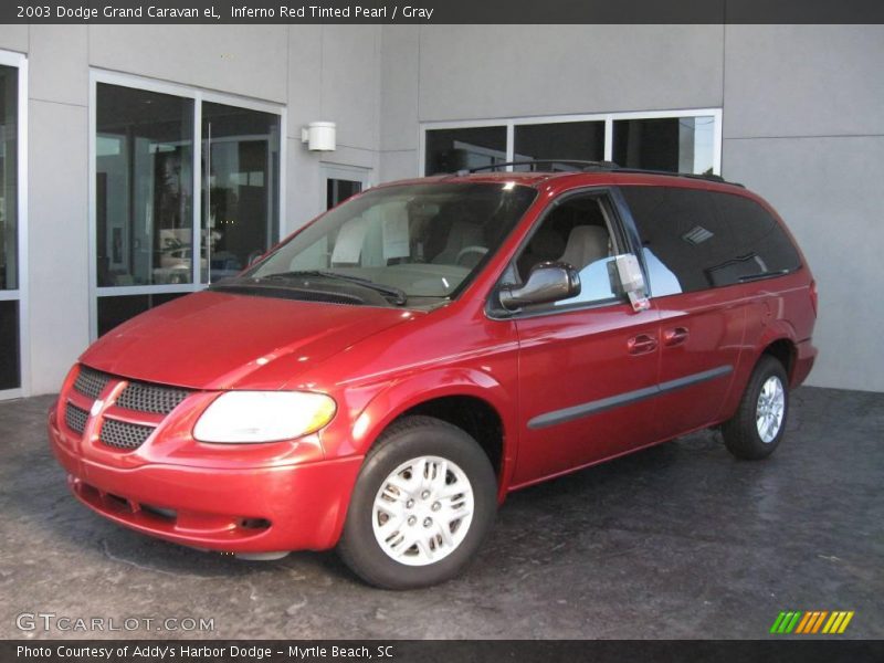 Inferno Red Tinted Pearl / Gray 2003 Dodge Grand Caravan eL