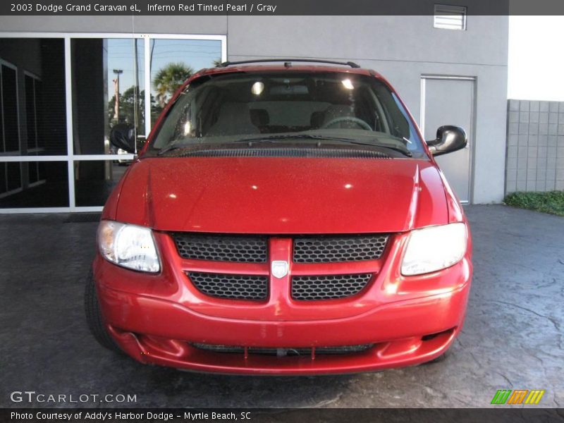 Inferno Red Tinted Pearl / Gray 2003 Dodge Grand Caravan eL