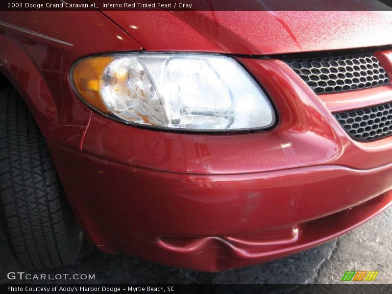 Inferno Red Tinted Pearl / Gray 2003 Dodge Grand Caravan eL