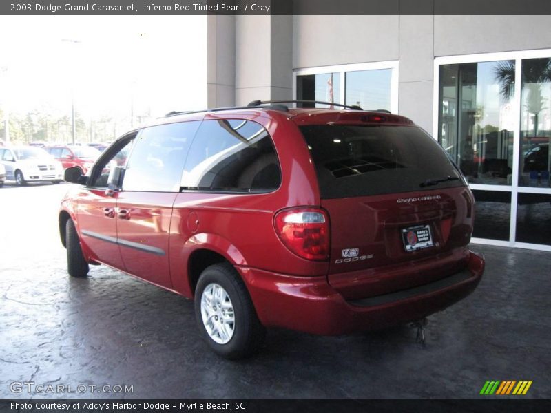 Inferno Red Tinted Pearl / Gray 2003 Dodge Grand Caravan eL