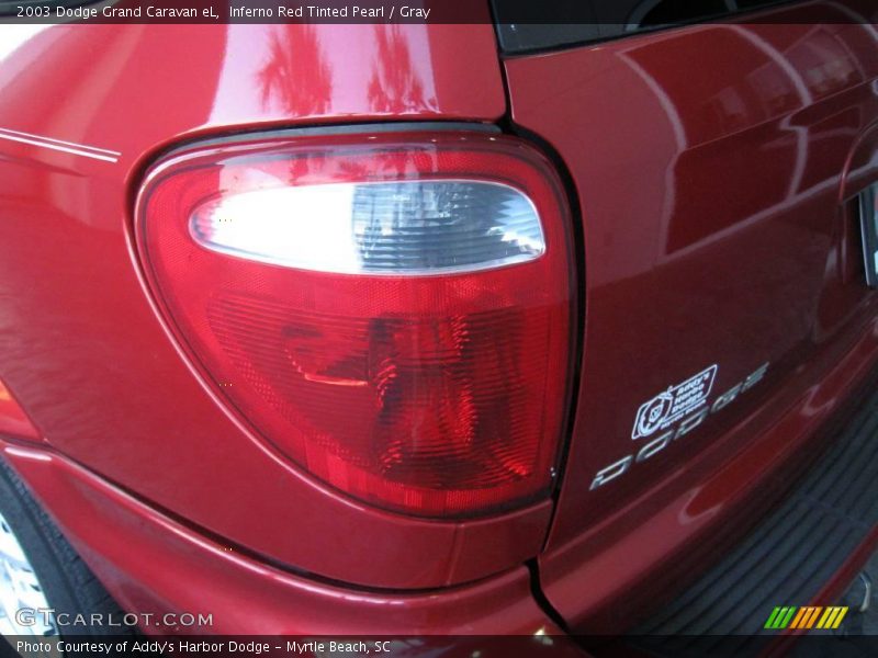 Inferno Red Tinted Pearl / Gray 2003 Dodge Grand Caravan eL