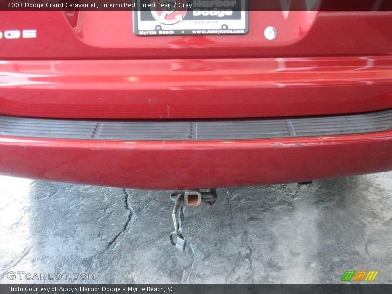 Inferno Red Tinted Pearl / Gray 2003 Dodge Grand Caravan eL