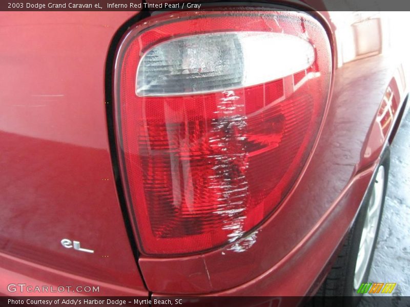 Inferno Red Tinted Pearl / Gray 2003 Dodge Grand Caravan eL