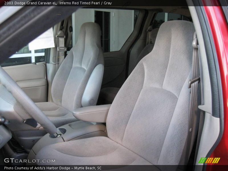 Inferno Red Tinted Pearl / Gray 2003 Dodge Grand Caravan eL