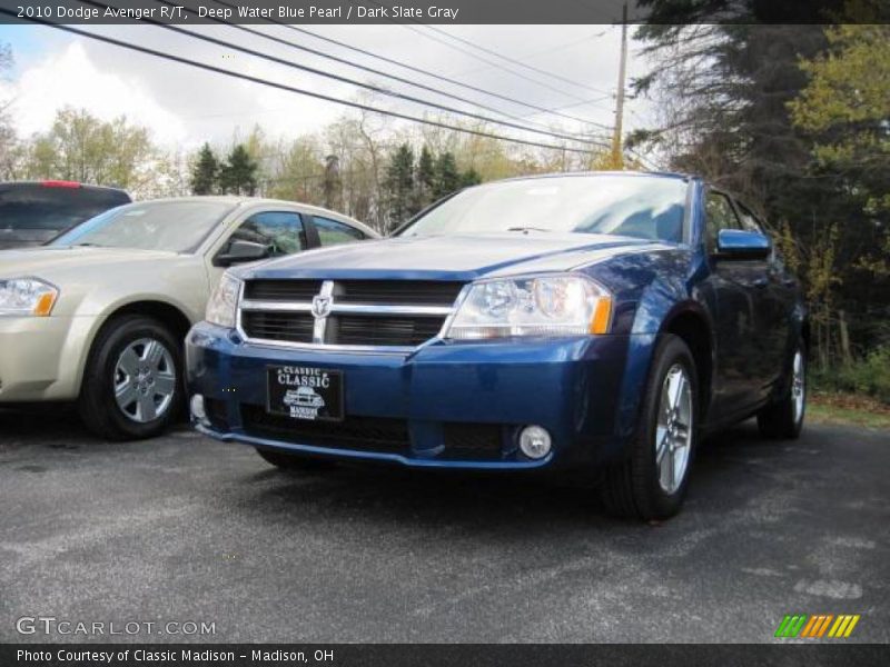 Deep Water Blue Pearl / Dark Slate Gray 2010 Dodge Avenger R/T