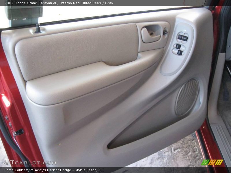 Inferno Red Tinted Pearl / Gray 2003 Dodge Grand Caravan eL