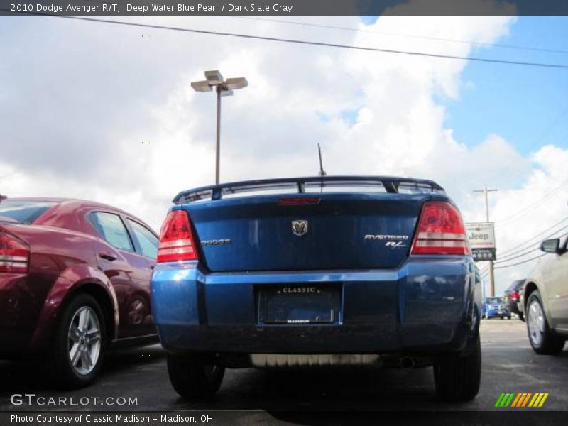 Deep Water Blue Pearl / Dark Slate Gray 2010 Dodge Avenger R/T