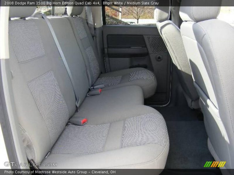 Bright White / Medium Slate Gray 2008 Dodge Ram 3500 Big Horn Edition Quad Cab 4x4