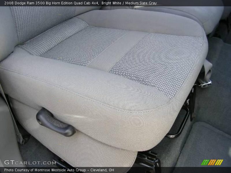 Bright White / Medium Slate Gray 2008 Dodge Ram 3500 Big Horn Edition Quad Cab 4x4