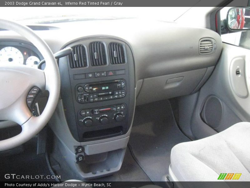 Inferno Red Tinted Pearl / Gray 2003 Dodge Grand Caravan eL