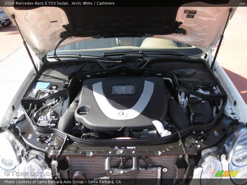 Arctic White / Cashmere 2009 Mercedes-Benz E 550 Sedan