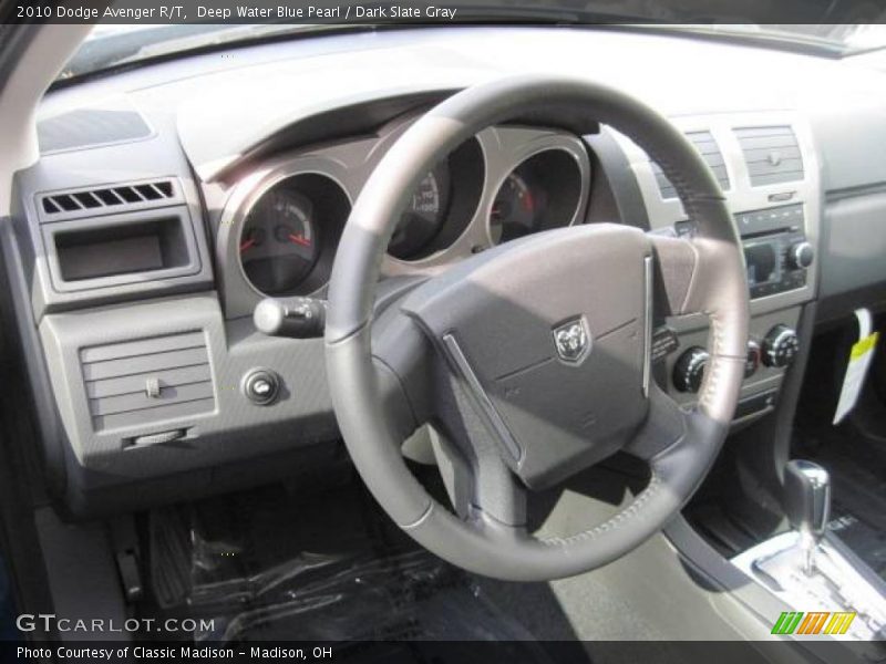Deep Water Blue Pearl / Dark Slate Gray 2010 Dodge Avenger R/T