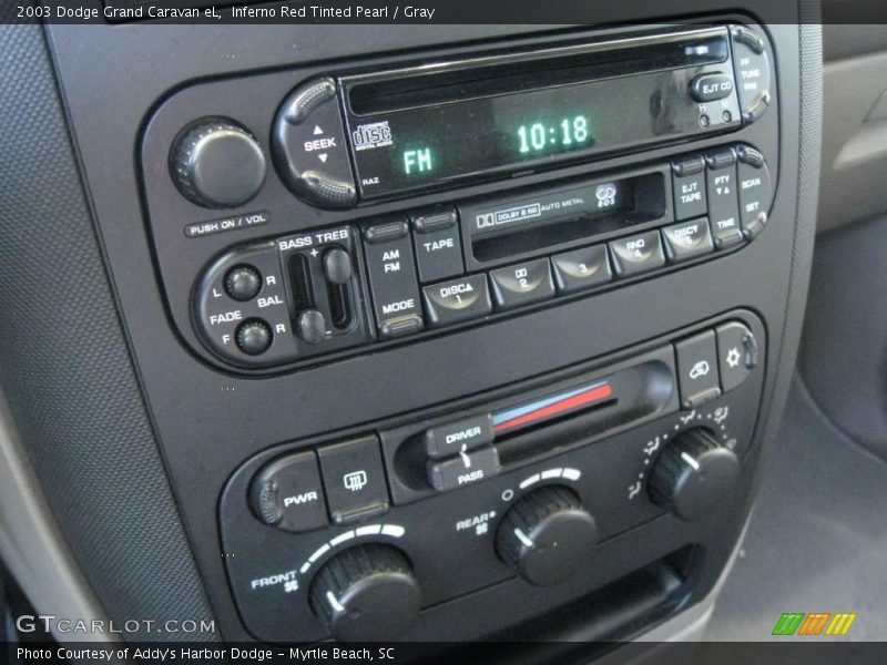 Inferno Red Tinted Pearl / Gray 2003 Dodge Grand Caravan eL