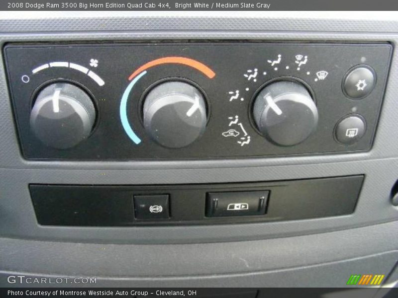 Bright White / Medium Slate Gray 2008 Dodge Ram 3500 Big Horn Edition Quad Cab 4x4