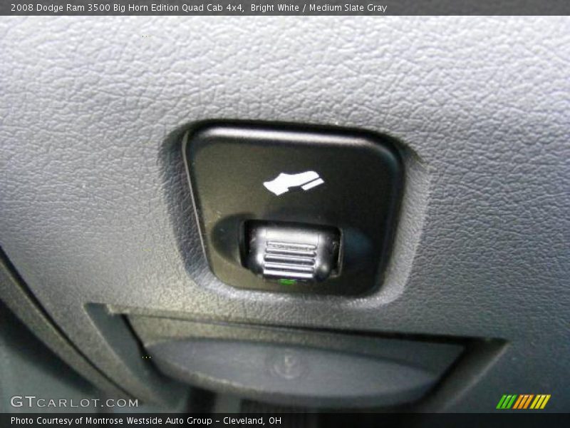 Bright White / Medium Slate Gray 2008 Dodge Ram 3500 Big Horn Edition Quad Cab 4x4