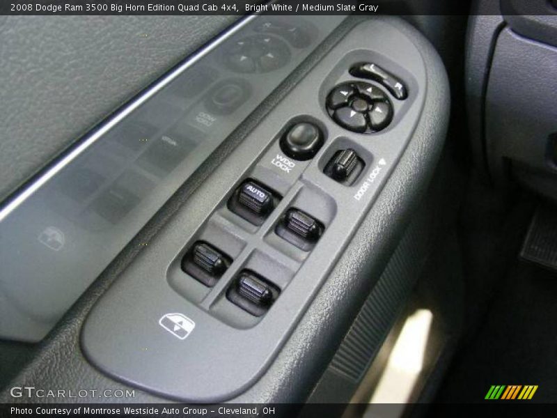 Bright White / Medium Slate Gray 2008 Dodge Ram 3500 Big Horn Edition Quad Cab 4x4