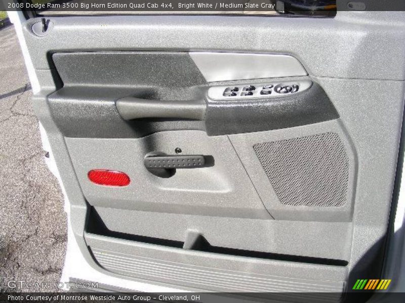 Bright White / Medium Slate Gray 2008 Dodge Ram 3500 Big Horn Edition Quad Cab 4x4