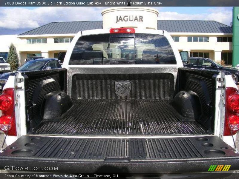 Bright White / Medium Slate Gray 2008 Dodge Ram 3500 Big Horn Edition Quad Cab 4x4