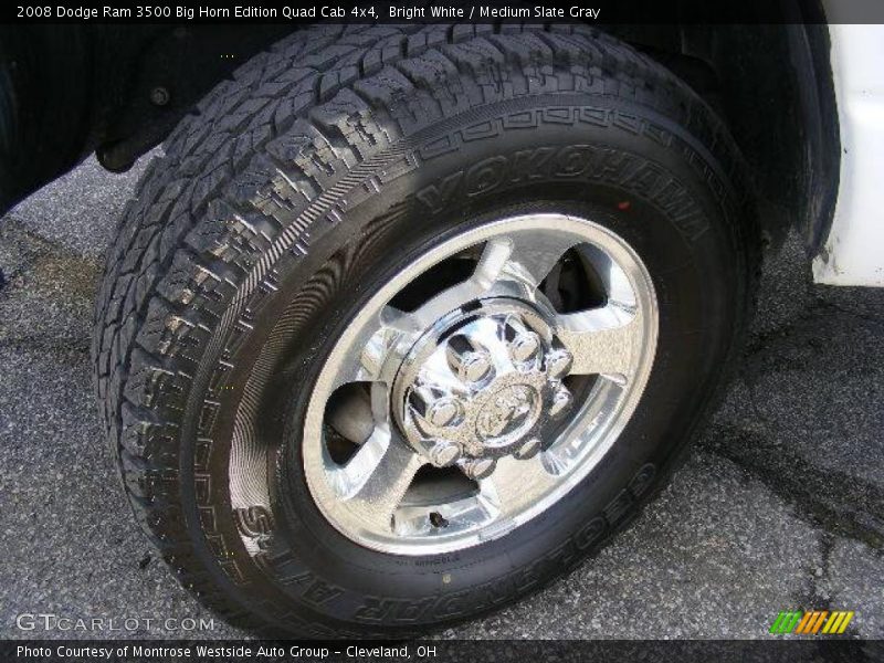 Bright White / Medium Slate Gray 2008 Dodge Ram 3500 Big Horn Edition Quad Cab 4x4