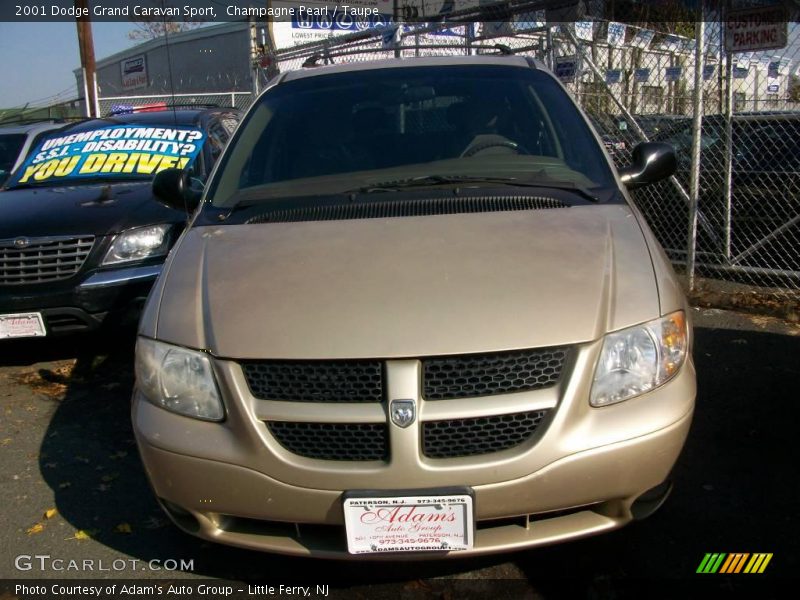 Champagne Pearl / Taupe 2001 Dodge Grand Caravan Sport